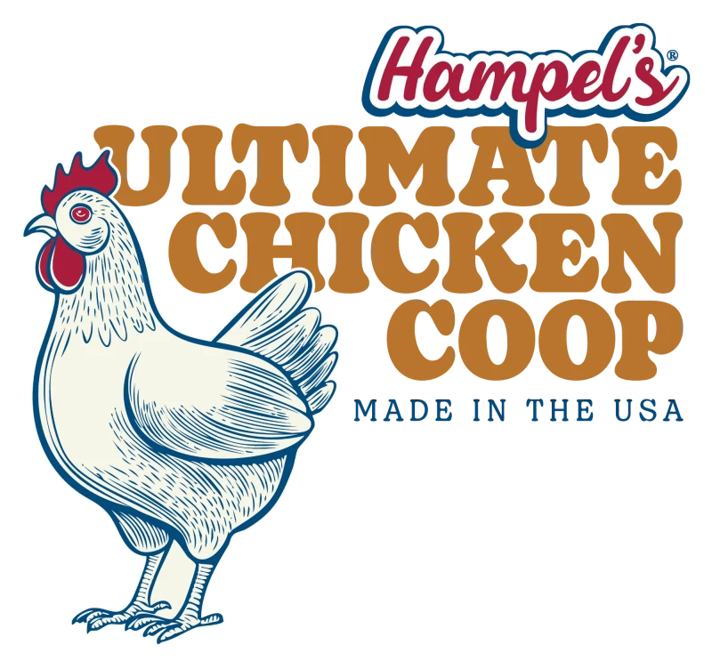Hampel's Ultimate Chicken Coop logo: made in the USA
